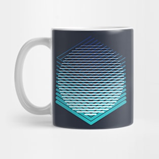 Abstract geometric optical illusion Mug